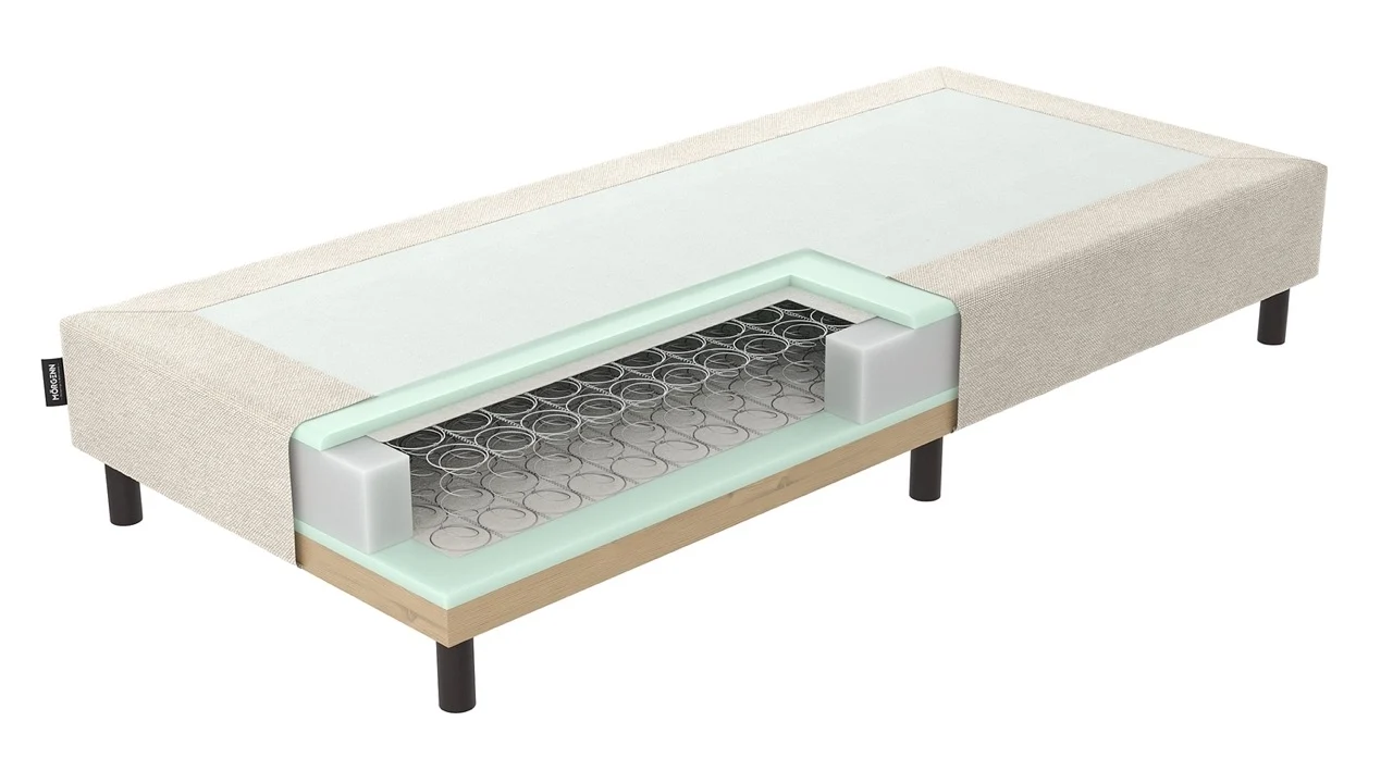 Morgen Losse boxspring Bonellvering Beige 100x210 - Afbeelding 3