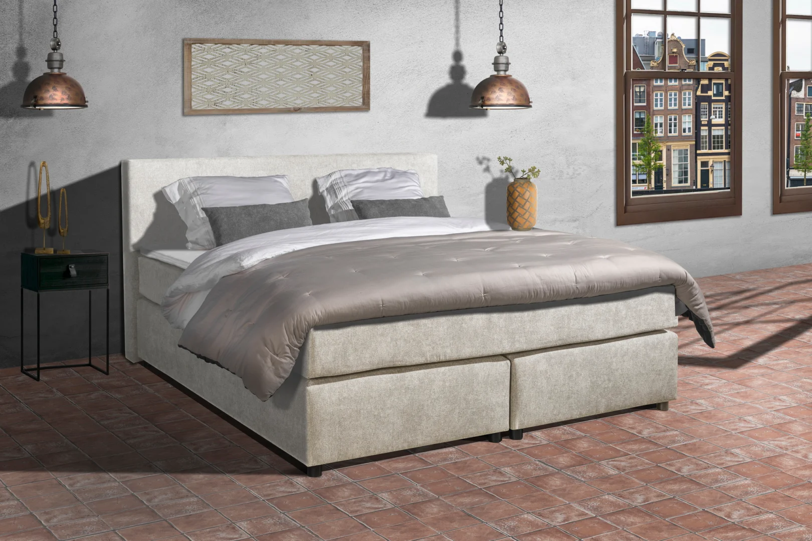 Mörgenn Boxspring Parga - Pocketvering - Complete set 90x220 - Afbeelding 2
