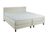 Boxspring Stof Beige 140 x200 7-zone pocketvering topper