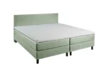 Boxspring Stof Groen 7-zones Pocketvering + Topper 140 x200