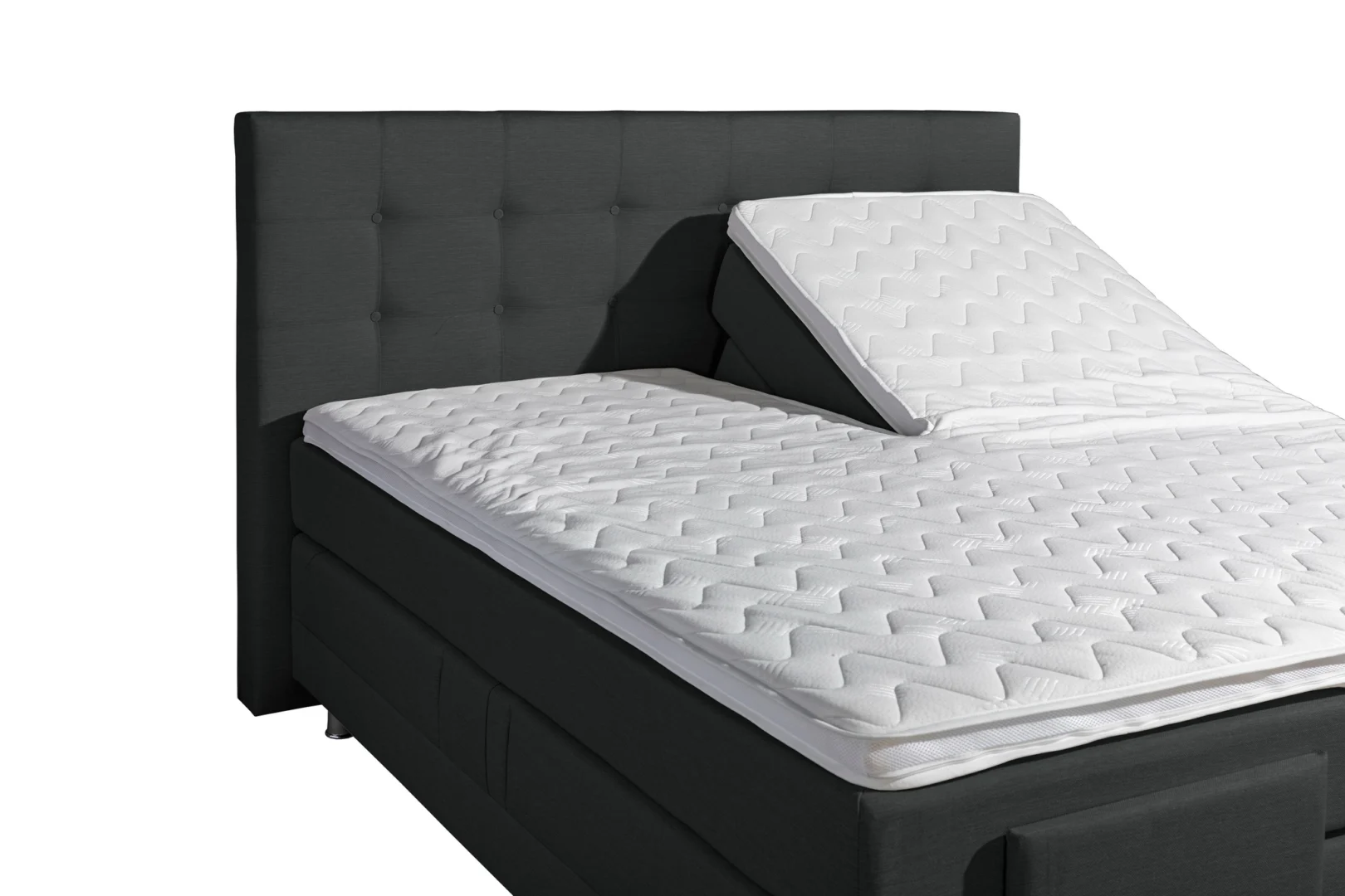 Boxspring Stof Antraciet Elektrisch Verstelbaar 180 x200 - Afbeelding 5