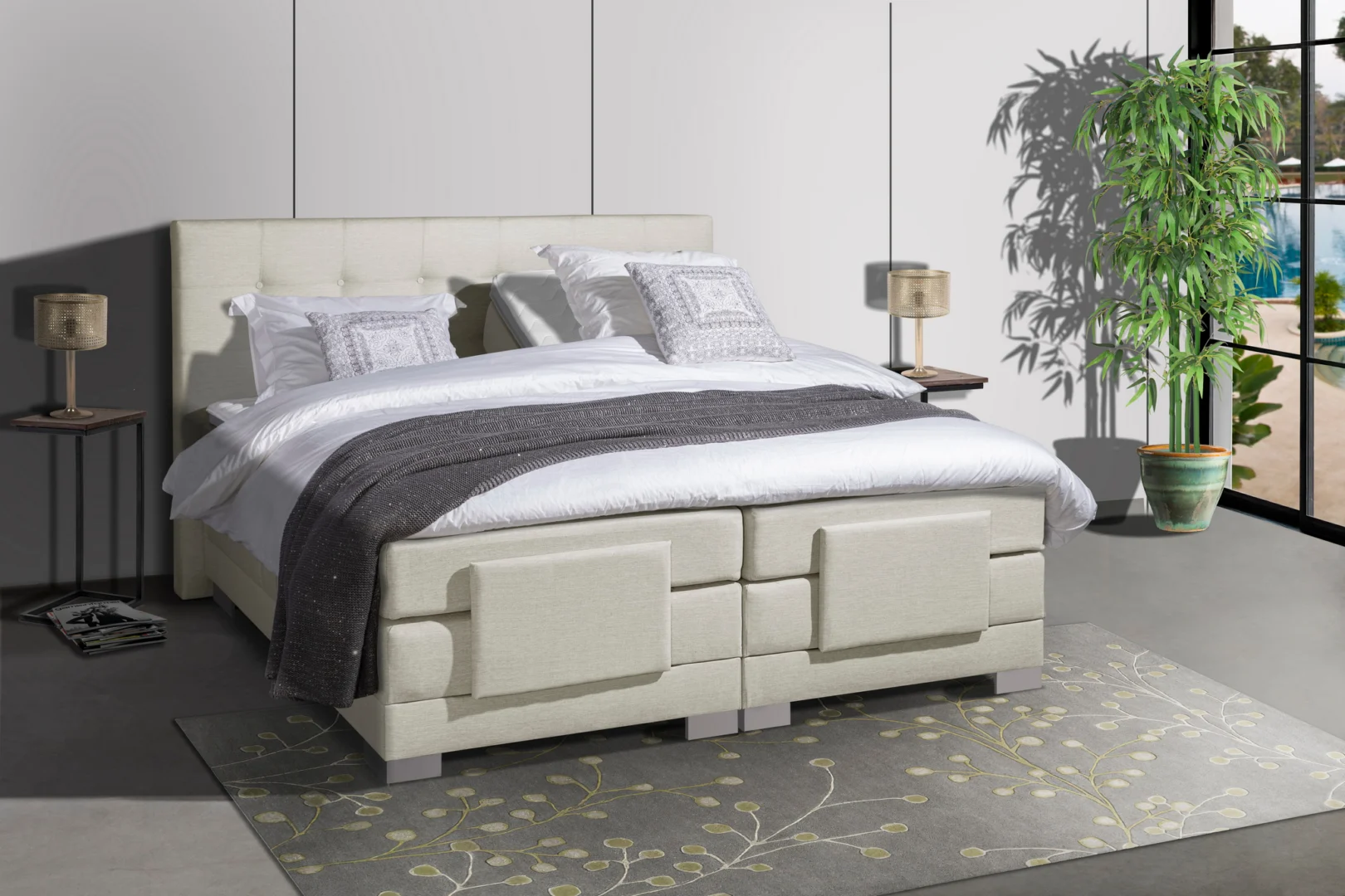 Elektrische Boxspring Nauplion - Complete set incl. montage 160x200 - Afbeelding 4