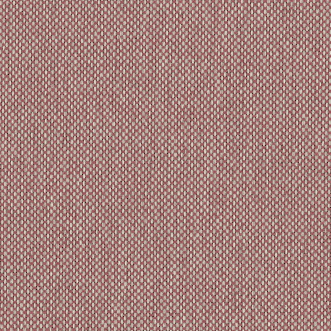 Close-up van een rood-beige geweven stoftextuur voor een boxspring. Zachte belichting, platte hoek. Ideaal voor interieurontwerp.
