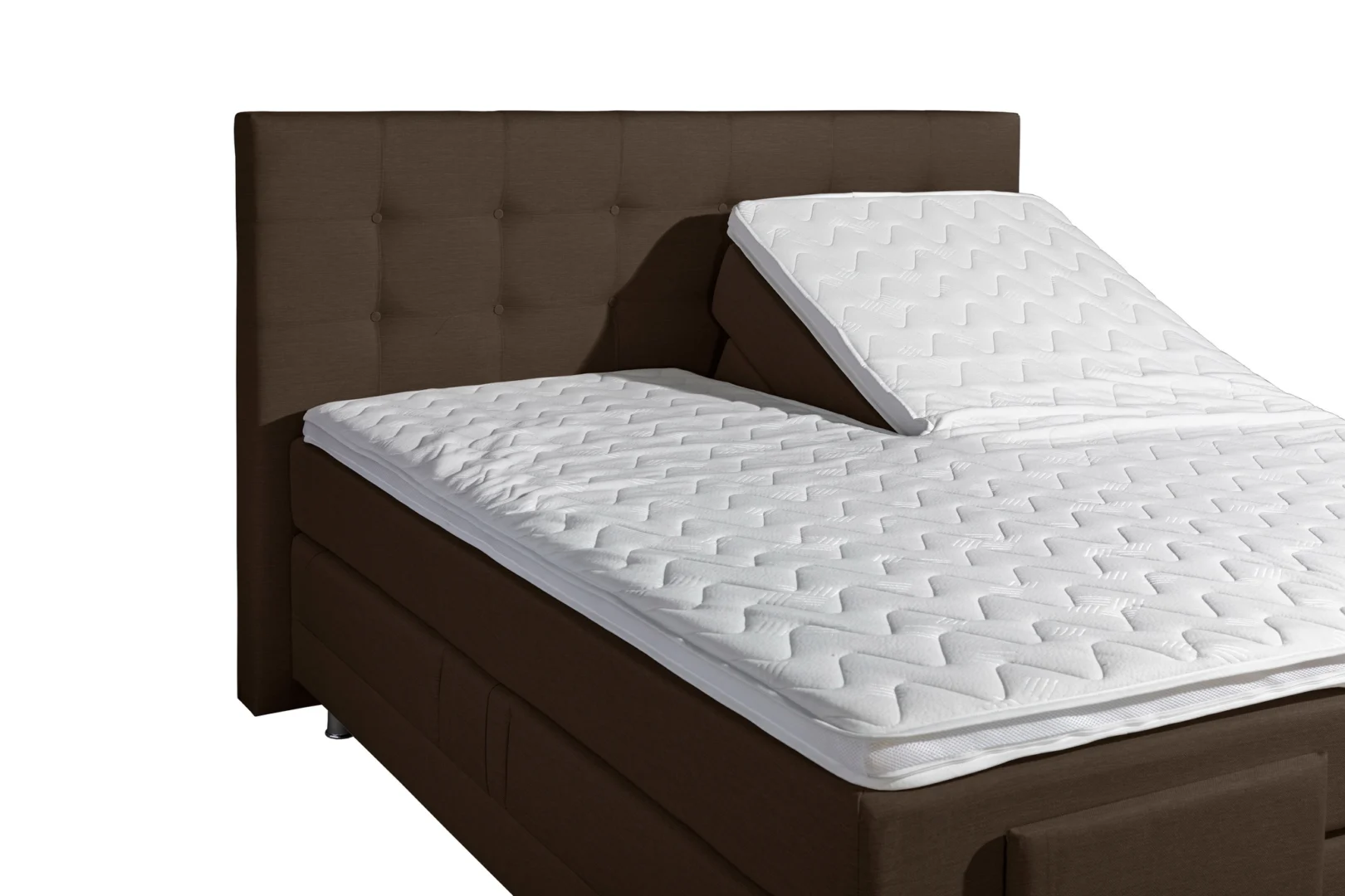 Boxspring Stof Bruin Elektrisch Verstelbaar incl. montage - Afbeelding 2
