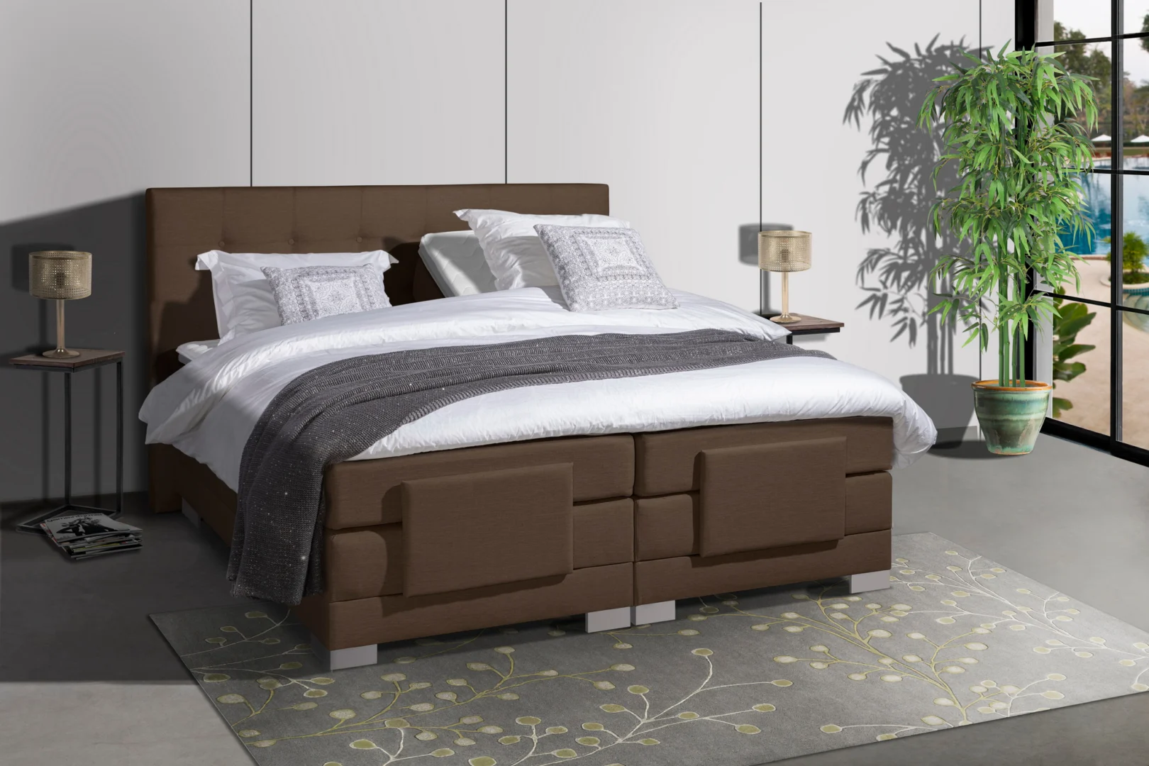Elektrische Boxspring Nauplion van Mörgenn - Complete set incl. montage 140x200