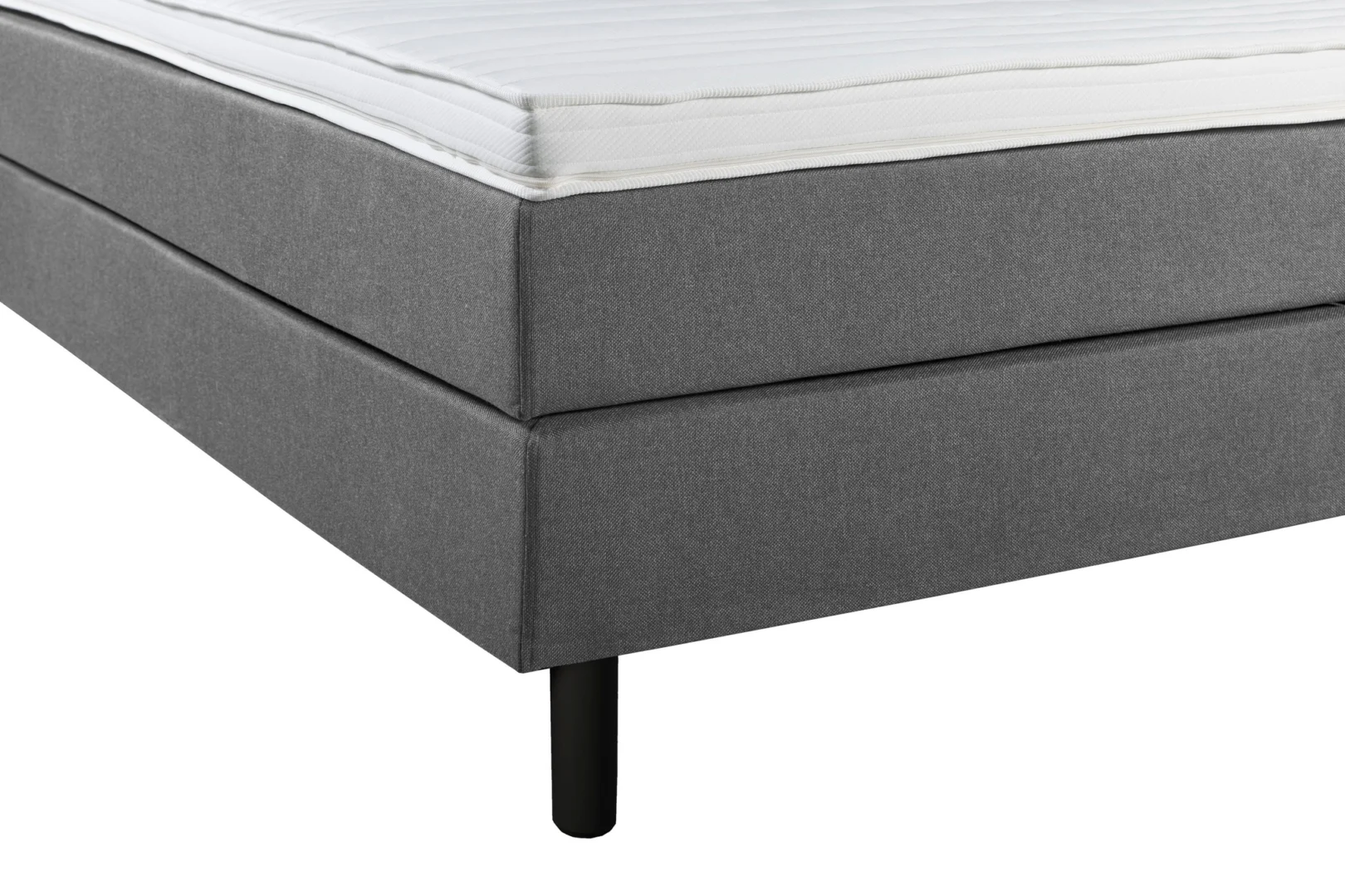 Boxspring Grijs 140 x200 7-zone pocketvering + HR-topper - Afbeelding 2