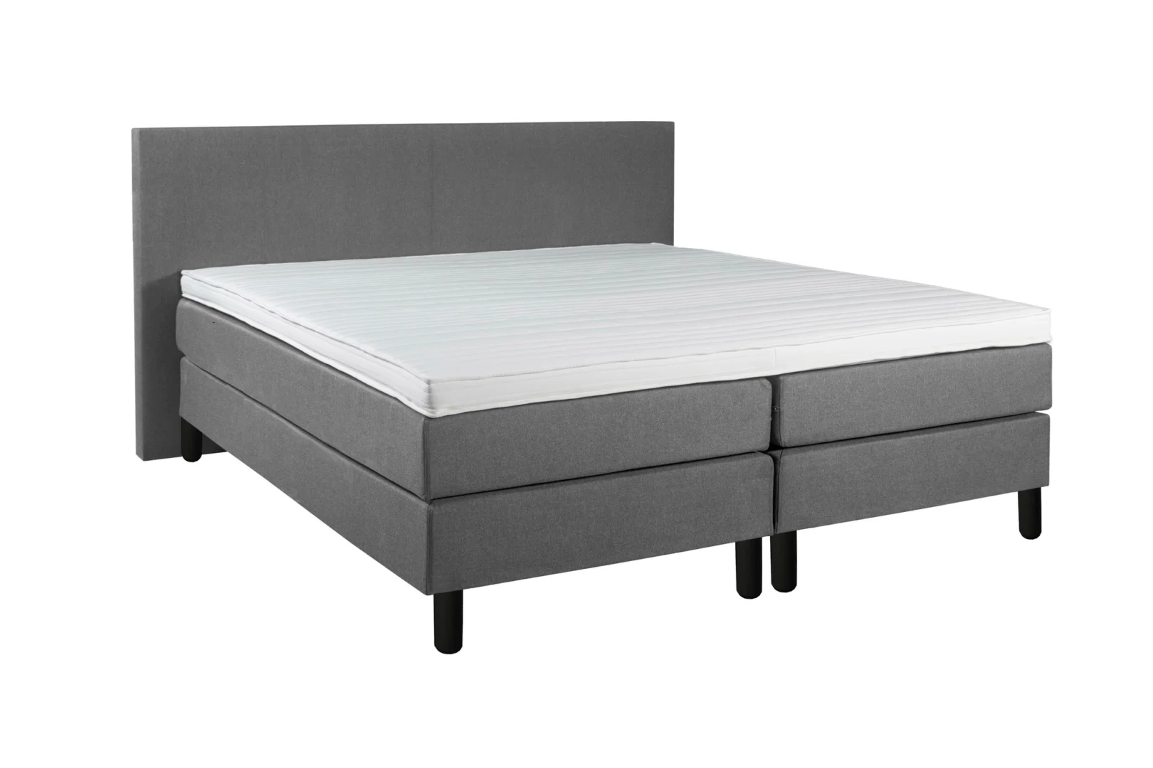 Boxspring Grijs 140 x200 7-zone pocketvering + HR-topper - Afbeelding 4
