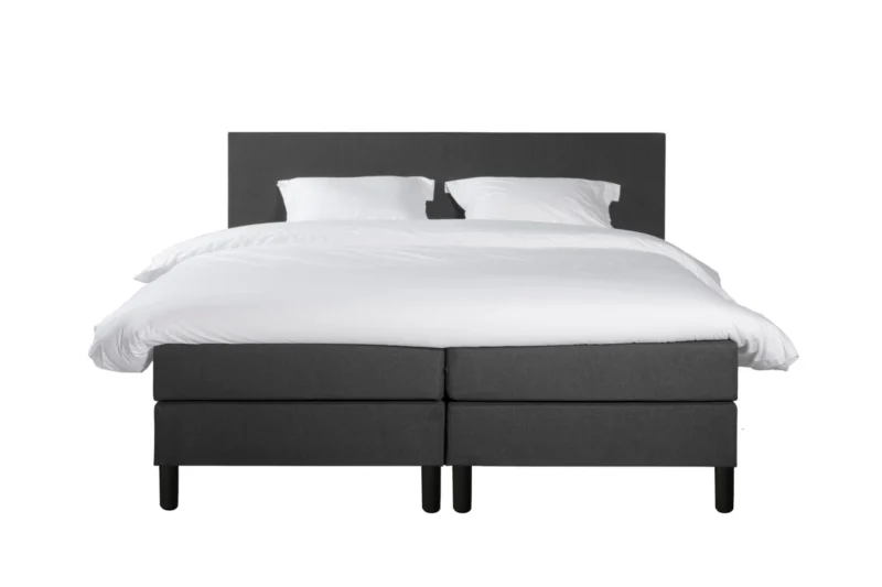 Boxspring Antraciet 7-zone pocketvering 140 x200 met topper