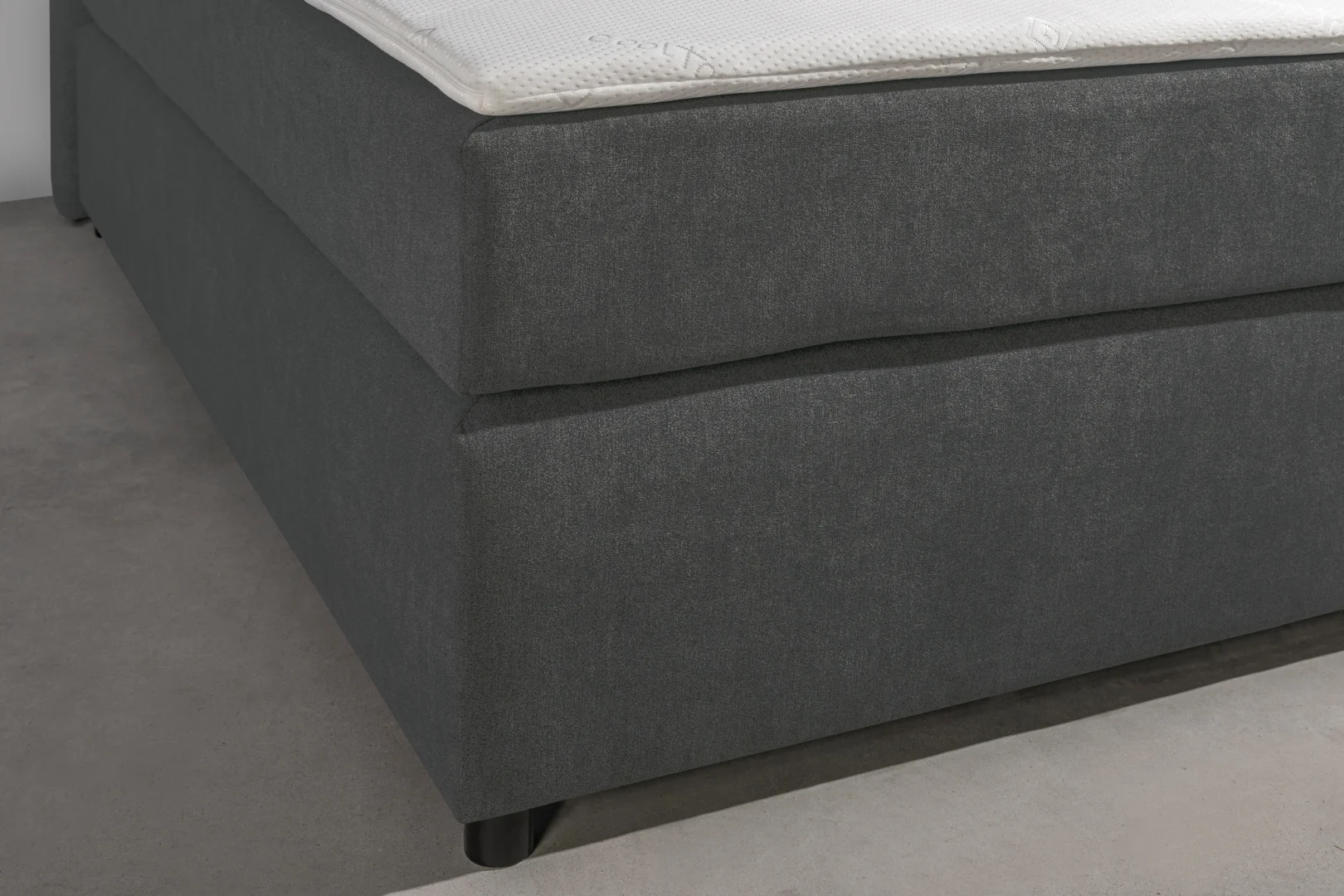 Boxspring Antraciet Pocketvering 200 x200 Koudschuim Topper - Afbeelding 4