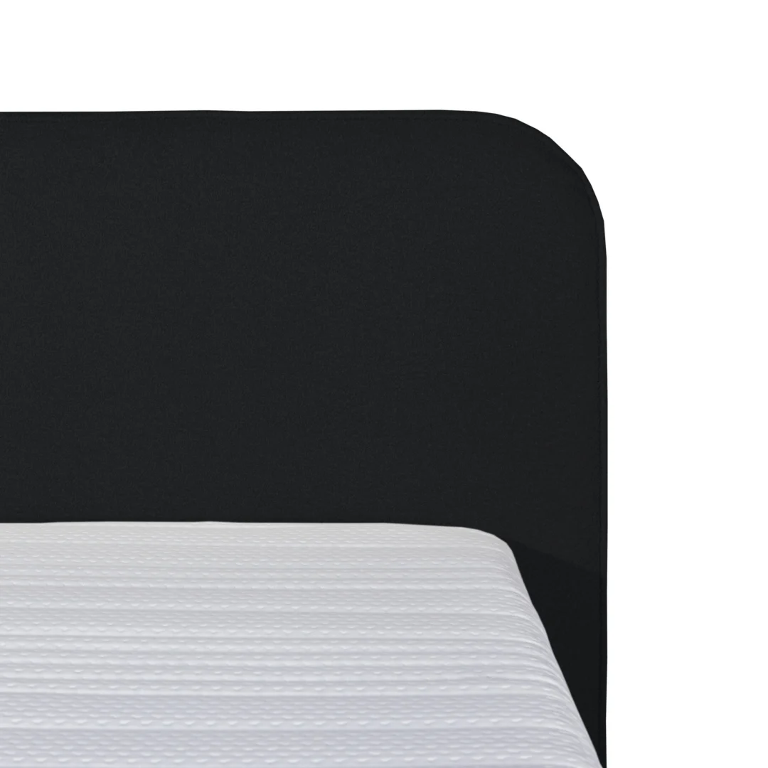 Boxspring Bouclé Zwart Luxe Pocketvering Koudschuim 140 x210 - Afbeelding 3