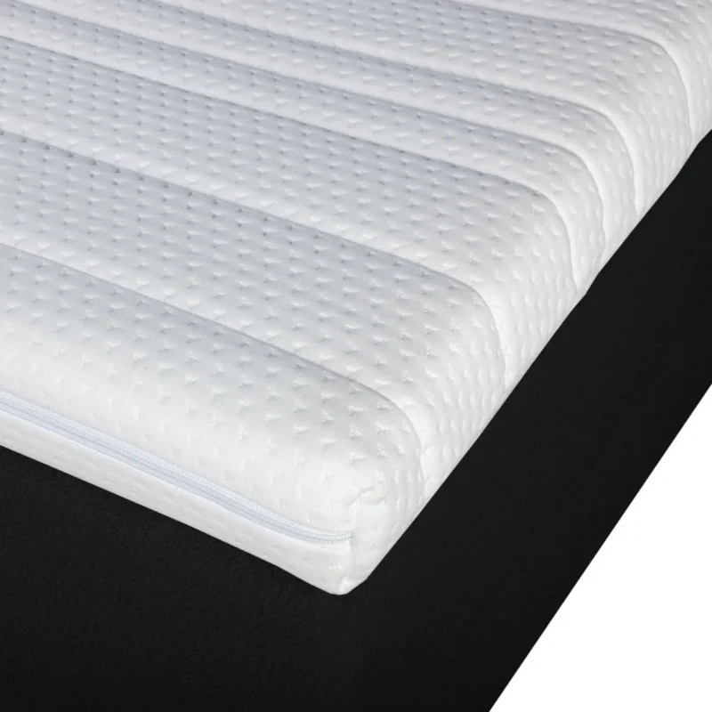 Boxspring Bouclé Zwart Luxe Pocketvering Koudschuim 140 x210 - Afbeelding 5
