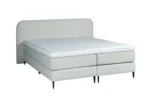 Boxspring Gerecyclede Bouclé Wit Pocketvering HR-topper