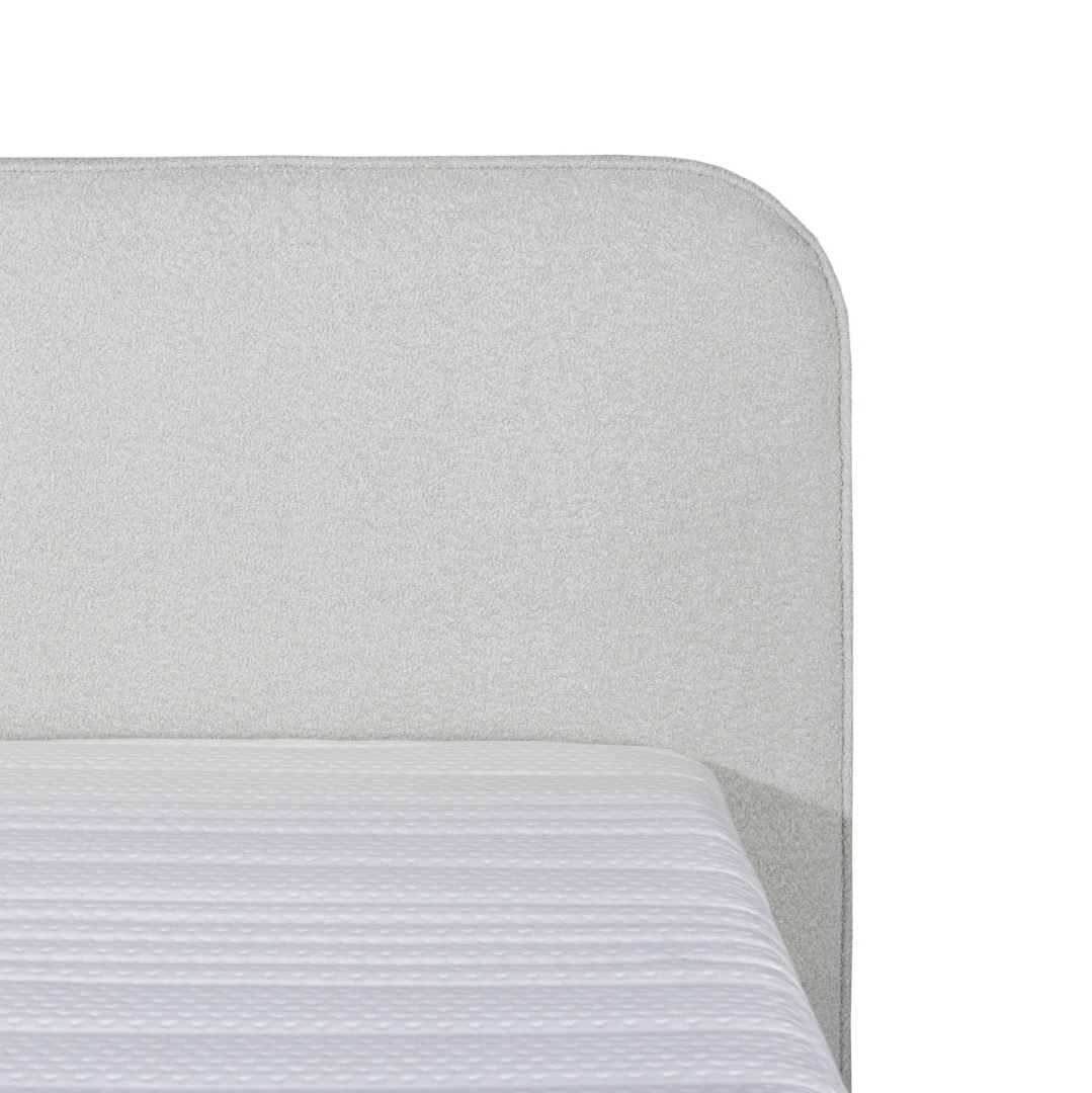 Boxspring Bouclé Wit Compleet Pocketvering Koudschuimtopper - Afbeelding 3