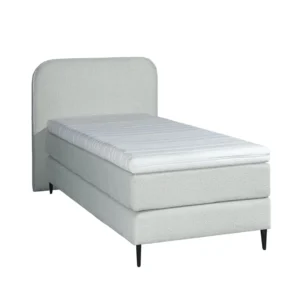 Boxspring Bouclé Wit Gerecycled PET Pocketvering 90 x210