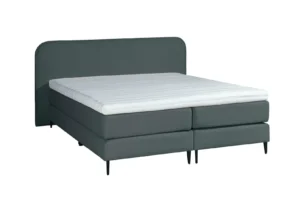 Boxspring Gerecyclede Bouclé Antraciet Pocketvering 160 x210