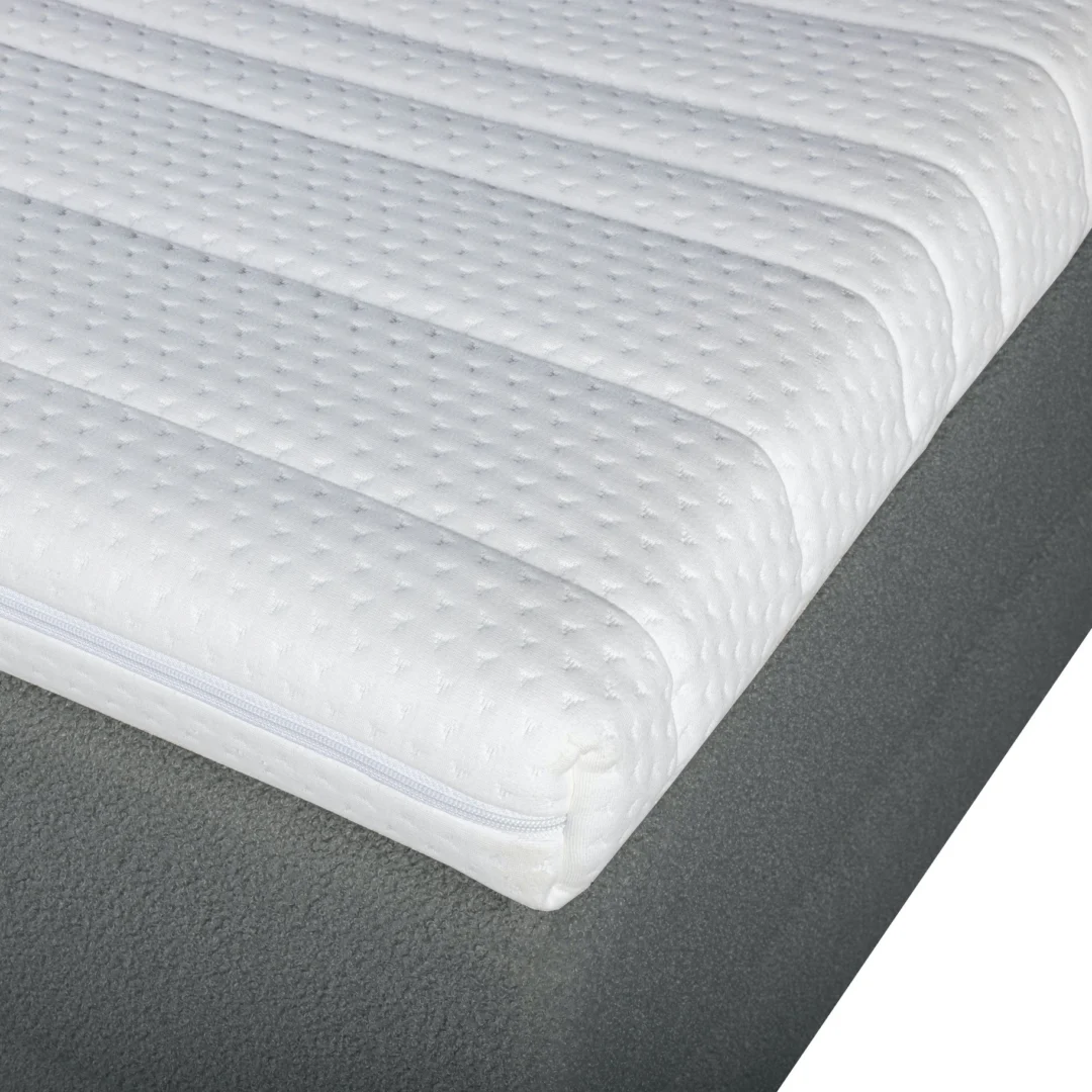 Boxspring Gerecyclede Bouclé Antraciet Pocketvering 160 x210 - Afbeelding 5
