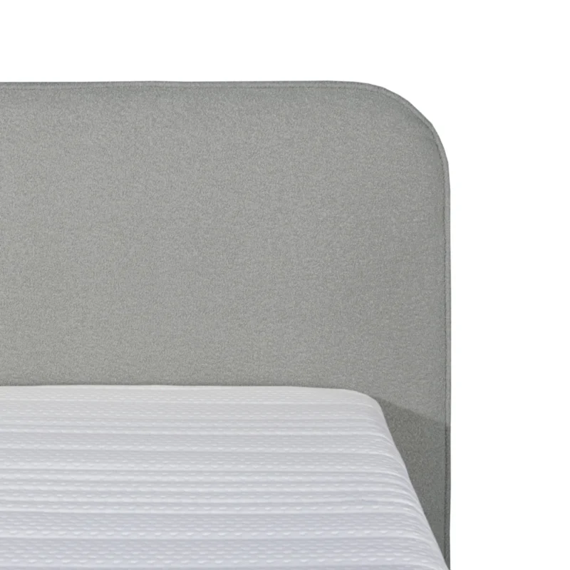Boxspring Bouclé Grijs 180 x210 Pocketvering+Koudschuim - Afbeelding 3