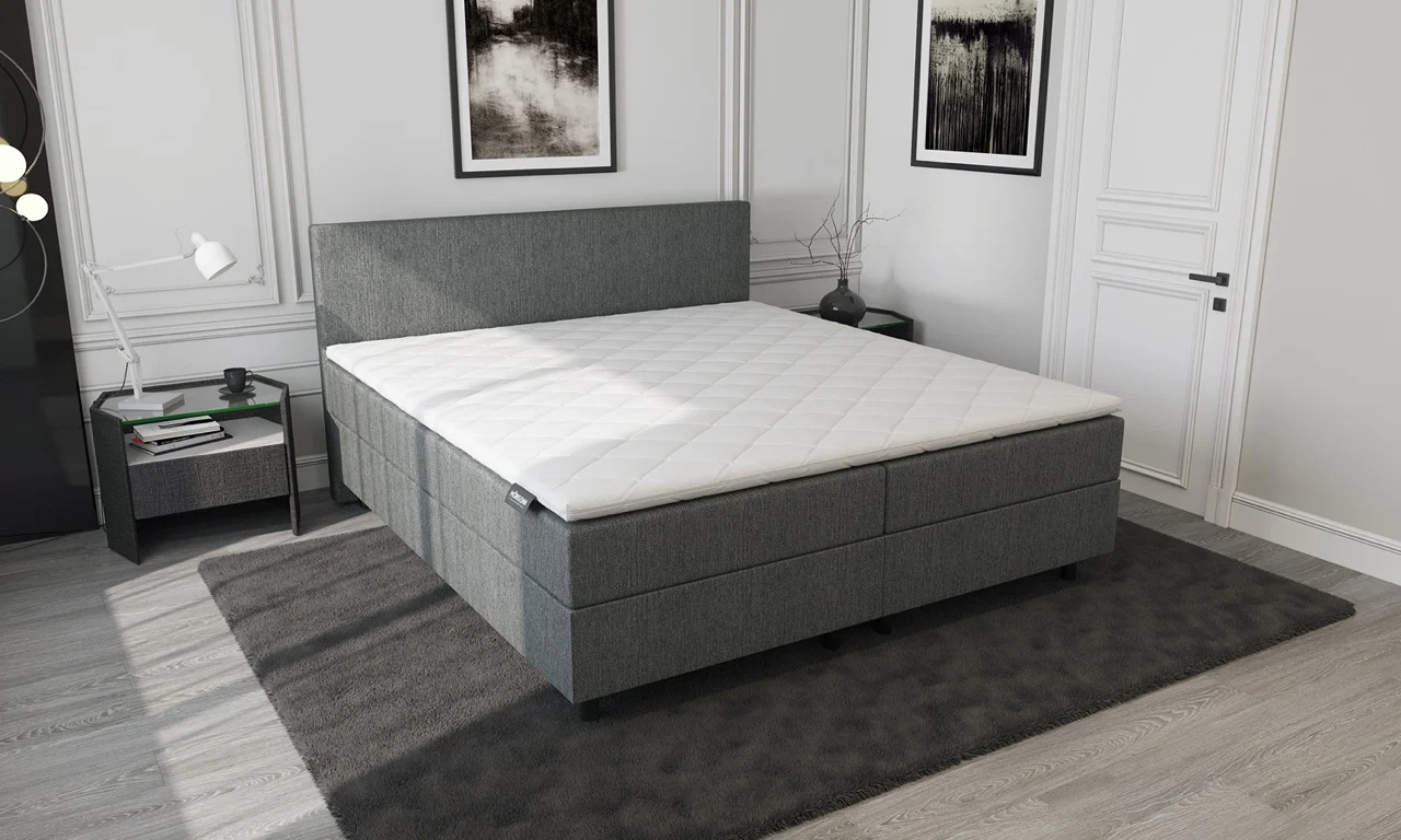 Boxspring Antraciet Opbergruimte Pocketvering 160 x200 - Afbeelding 5