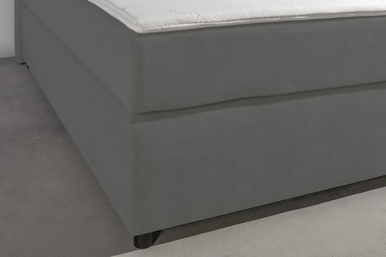 Boxspring Lederlook 7-zone pocketvering HR40 topper 90 x200 - Afbeelding 4