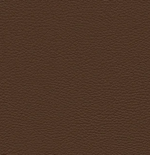 Close-up van een bruine lederlook textuur, zacht diffuus licht. Ideaal voor een boxspring of ander meubel. Warm en uitnodigend.