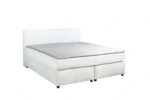 Boxspring Lederlook Wit 140 x210 7-zone pocketvering