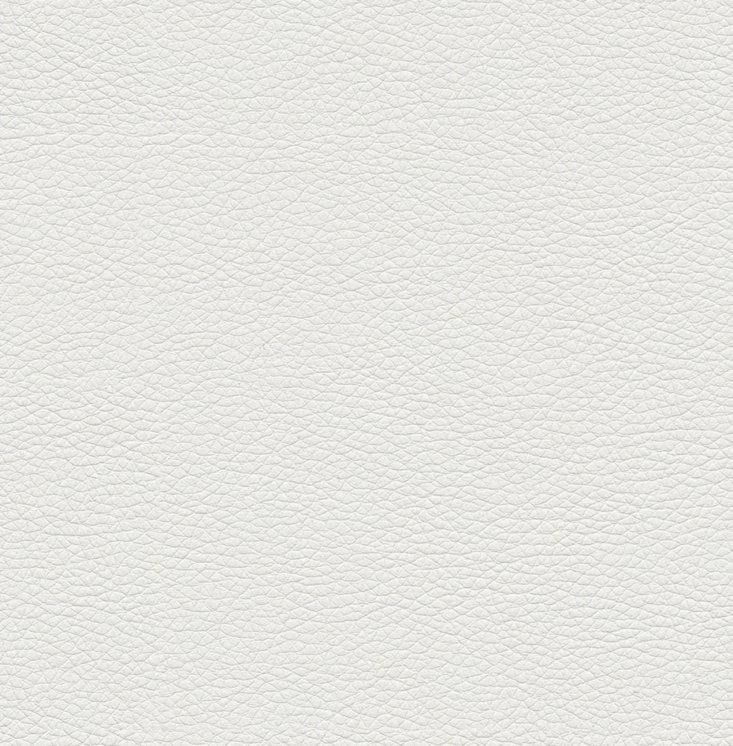 Close-up van witte lederlook textuur, zacht en egaal belicht. Perfect voor een boxspring of andere meubels.