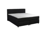 Boxspring Stof Zwart 200 x210 Pocketvering HR40 Topper