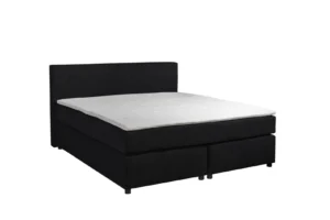 Boxspring Stof Zwart 200 x210 Pocketvering HR40 Topper