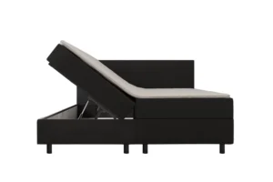 Boxspring Zwart Opbergruimte 180 x210 Pocketvering Topper