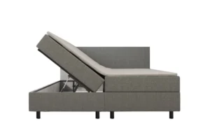 Boxspring Lichtgrijs Met Opbergruimte 180 x200 Incl. Topper