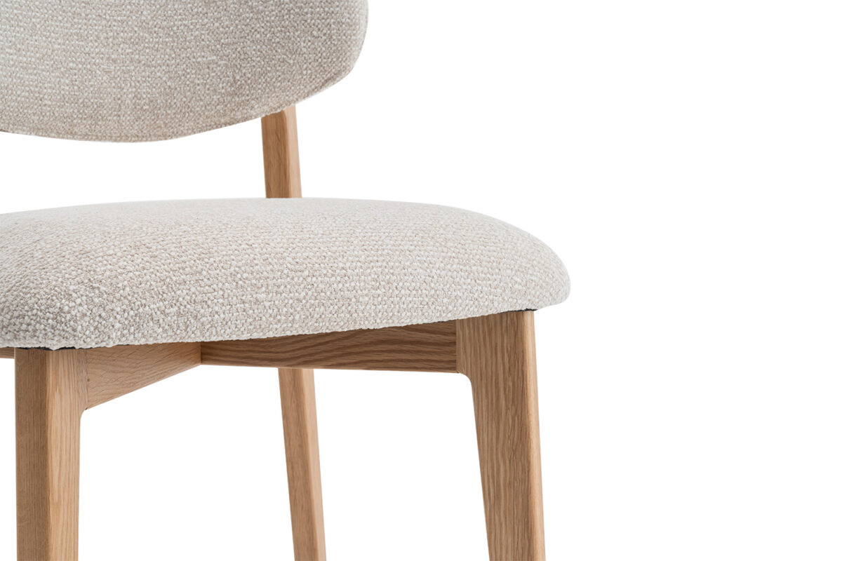 Eetkamerstoel Cordoba Zonder armleuning naturel eiken beige – foto 12