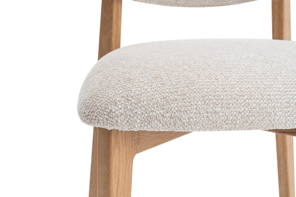 Eetkamerstoel Cordoba Zonder armleuning naturel eiken beige – foto 13