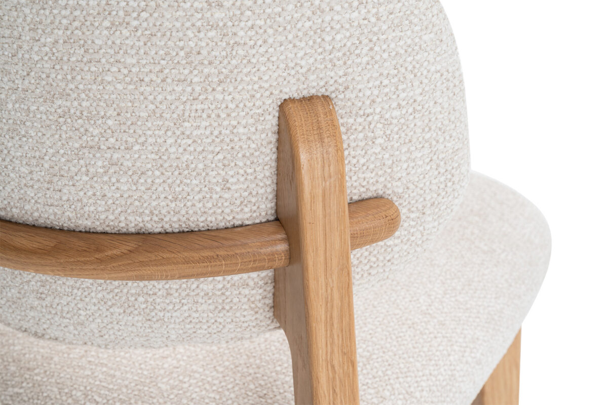 Eetkamerstoel Cordoba Zonder armleuning naturel eiken beige – foto 15