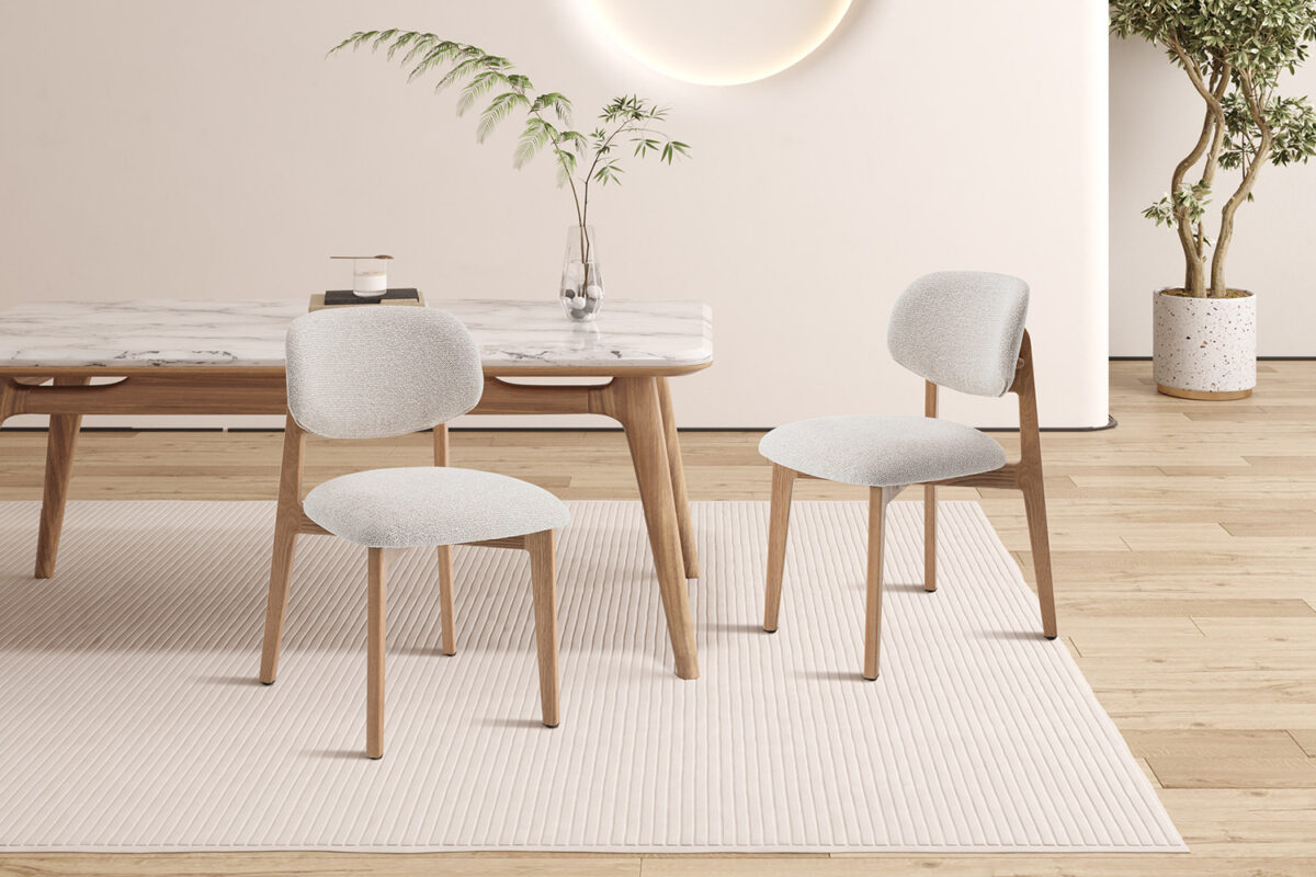 Eetkamerstoel Cordoba Zonder armleuning naturel eiken beige – foto 3