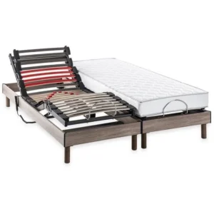 Boxspringset Elektrisch 2 x90 x200 Schuimmatras Samba