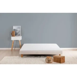 Lattenbodem 140 x 190 cm Wit Grenen met Poten 12 lamellen