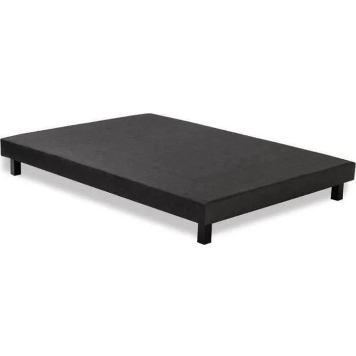 Lattenbodem 140 x 190 cm Antracietgrijs Grenen Gestoffeerd - Afbeelding 2