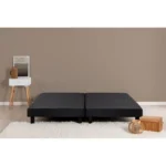 Lattenbodem Set 180 x 200 cm Zwart Massief Grenen met poten