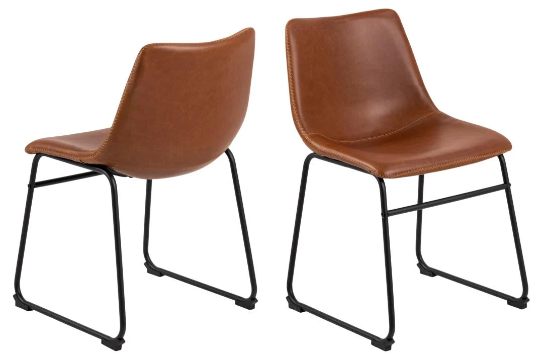 De Eettafel Nieuwe Sfeer, een ronde eettafel van 90 x 75 cm gemaakt van eikenhout en staal, wordt vanuit twee hoeken getoond: de ene toont het tafelblad en de voorkant, de andere belicht de zijkant en het stevige stalen frame.