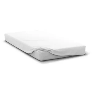 Hoeslaken 140 x 190 cm Wit Microvezel Muts 30 cm