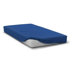 Hoeslaken 140 x 190 cm Blauw Microvezel 30 cm hoek elastiek