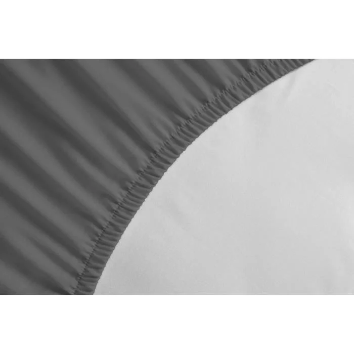 Hoeslaken 180 x 200 cm Antracietgrijs Microvezel Muts 30 cm - Afbeelding 3