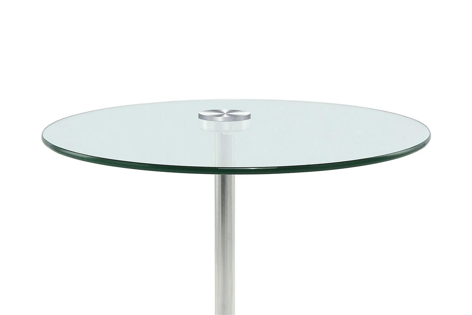 De Bijzettafel Zilver, Zwart 17 CM Rond is een ronde marmeren bijzettafel met een metalen middensteun en een enkele metalen poot, weergegeven op een witte achtergrond.