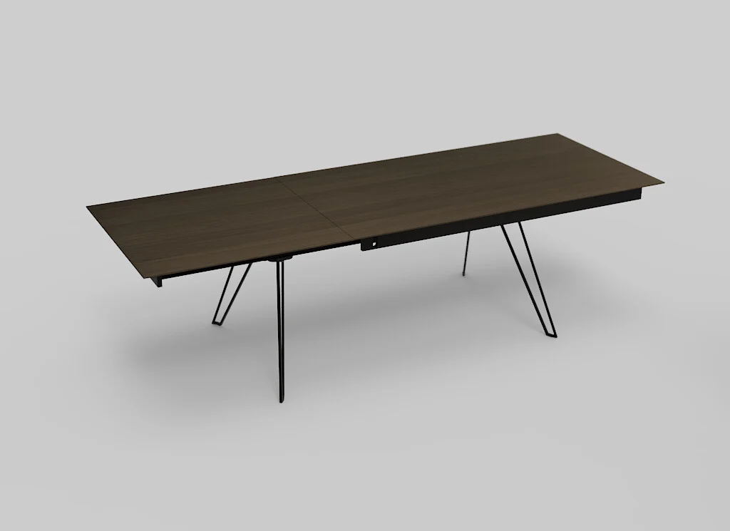 De Izola TAFEL 180-280 DO is een tafel met poten.