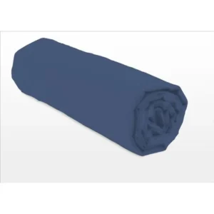Hoeslaken 140 x 190 cm Blauw 100% Katoen Zacht & Ademend