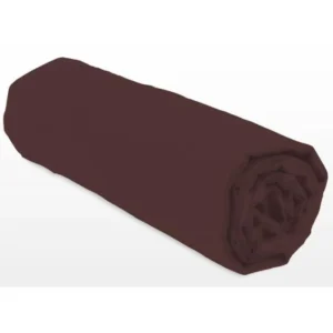 Hoeslaken 160 x 200 cm Bruin 30 cm hoek Elastische rand