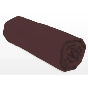 Hoeslaken 140 x 190 cm Bruin 25 cm diepe hoek LOVELY HOME