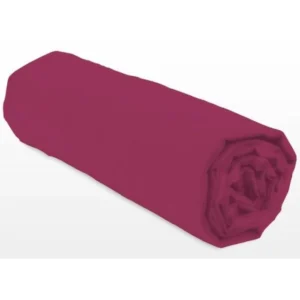 Hoeslaken 160 x 200 cm Fuchsia elastisch, diepe hoek 35 cm