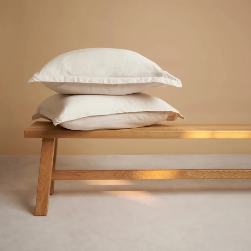 Kussensloop 50 x 70 cm Beige TENCEL™ Lyocell Hypoallergeen - Afbeelding 5