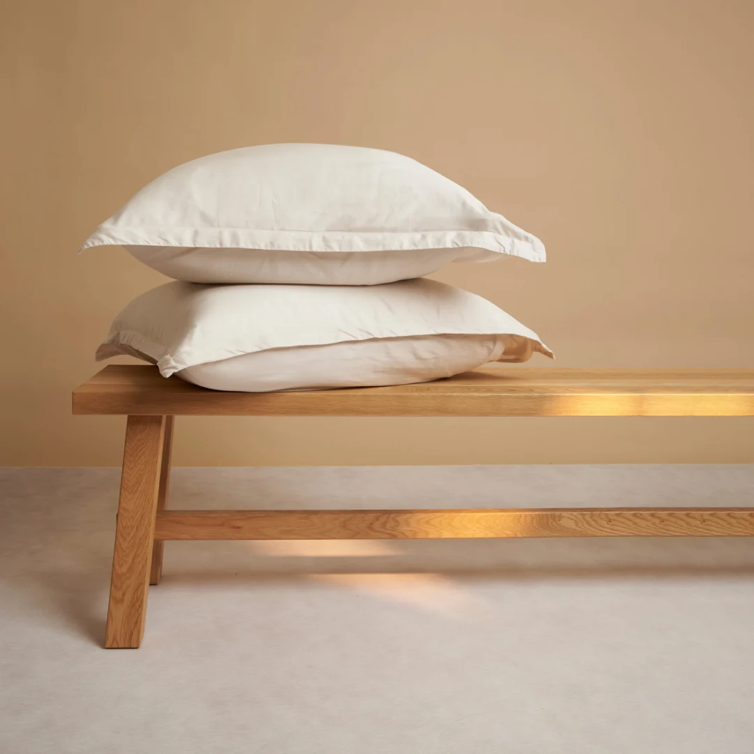 Kussensloop 50 x 70 cm Beige TENCEL™ Lyocell Hypoallergeen - Afbeelding 5